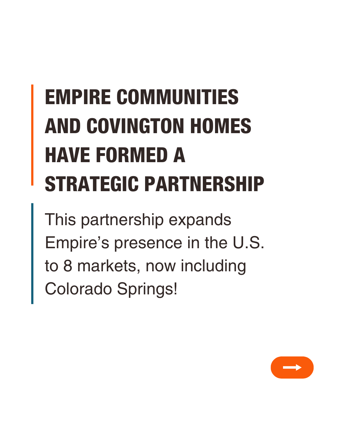 Graphic explaining the strategic partnership between Covington and Empire